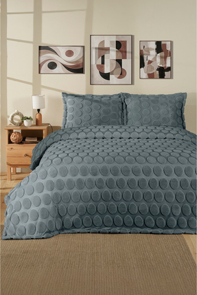 Nordqueen Jakarlı Welsoft Tek Kişilik Yatak Örtüsü Seti 180x240 cm