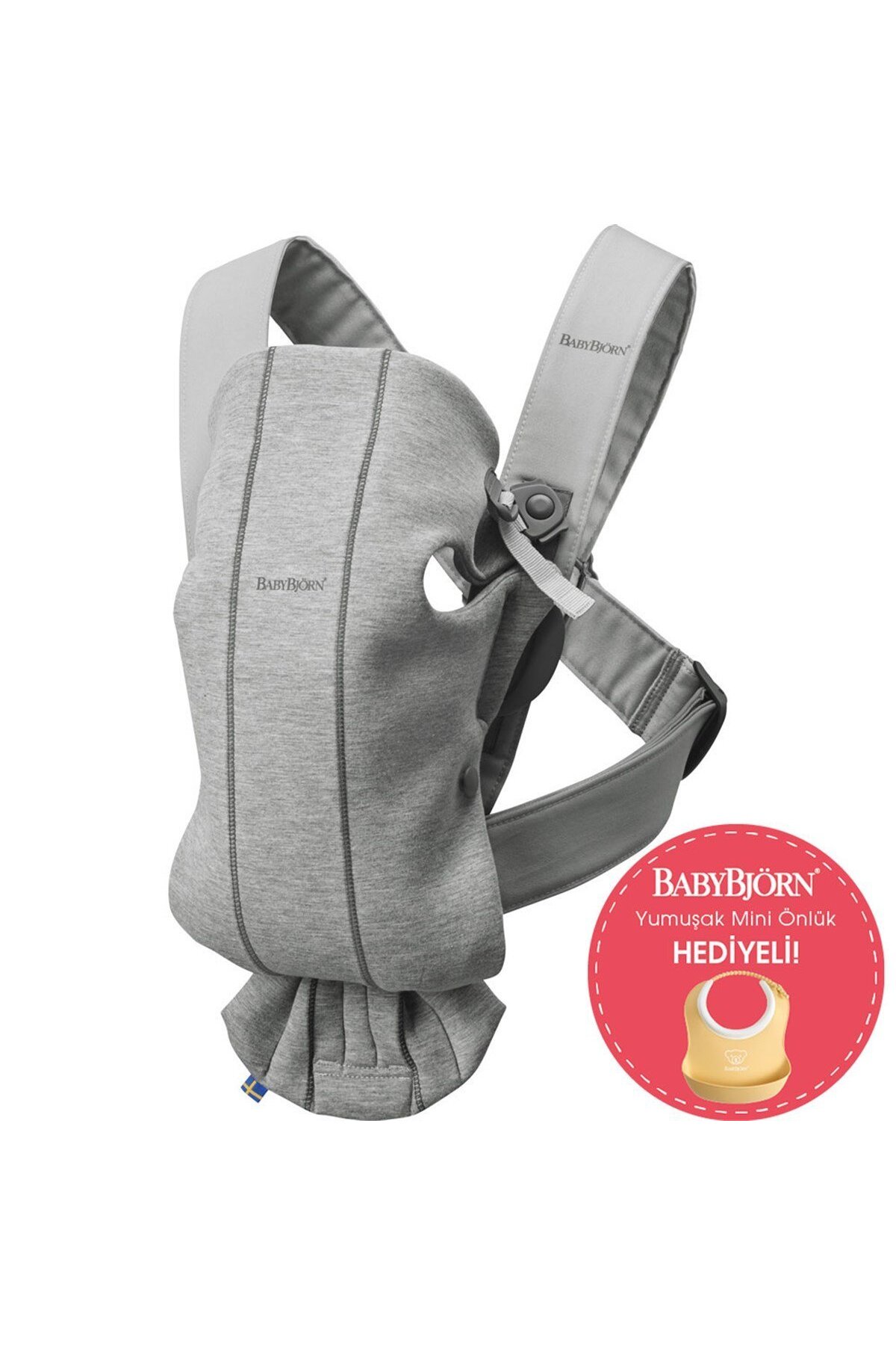BabyBjörn Kanguru Mini 3D Jersey Light Grey fotoğrafı 3 (önizleme)