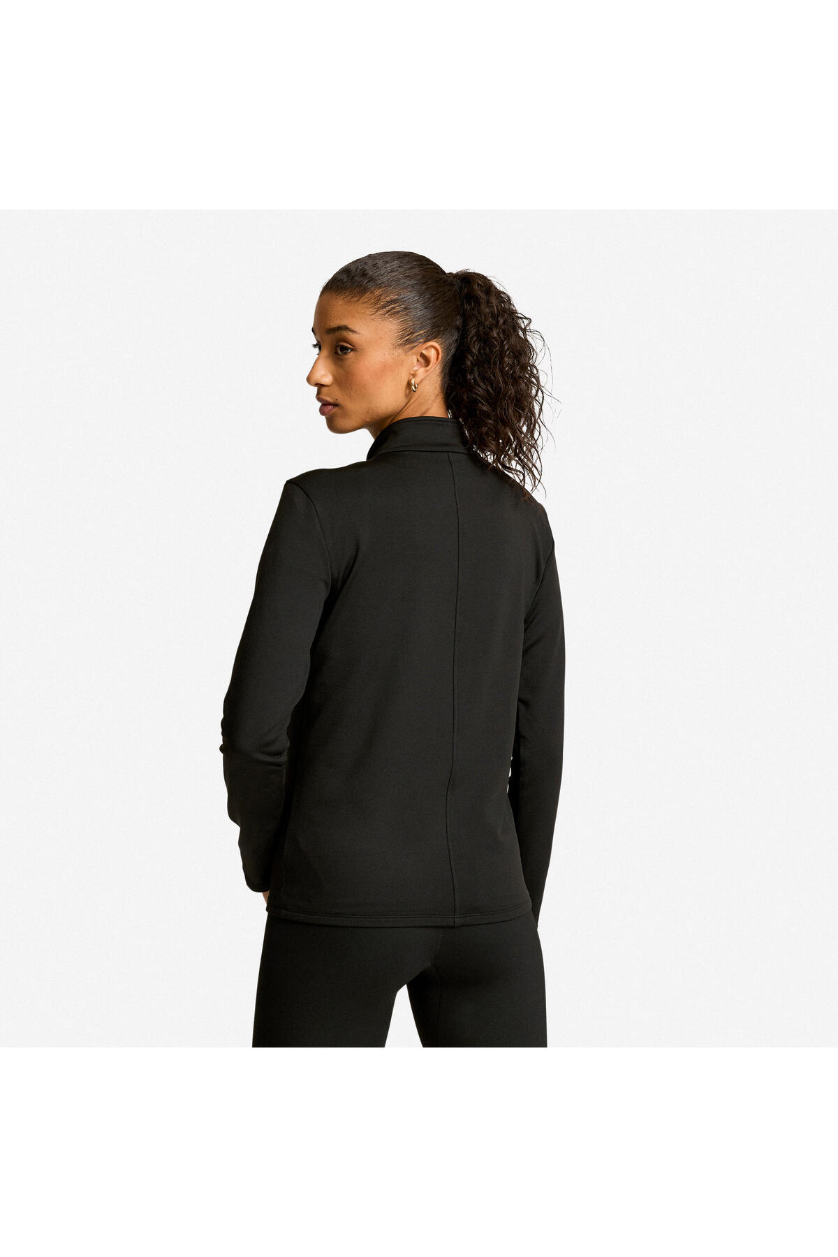 Decathlon Kadın Polar Spor Ceketi - Siyah görsel 3