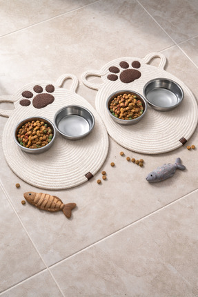 MMSGHOMEDECOR Kedi Mama Paspası,Kedi oyun paspası