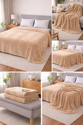 Aslan supersoft çift kişilik battaniye