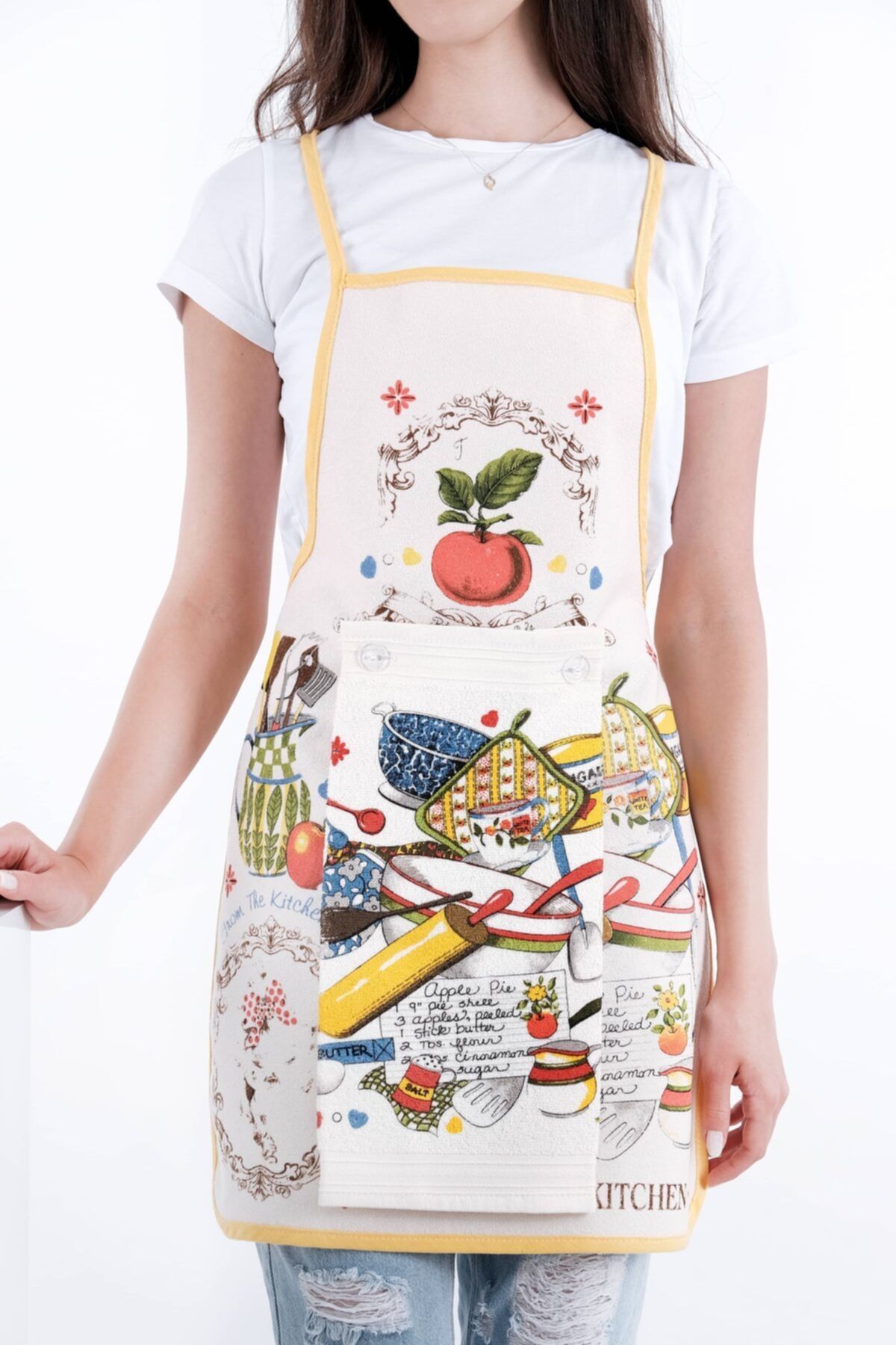 sevilya Modern Set Liquid Proof Kitchen Apron My Kitchen