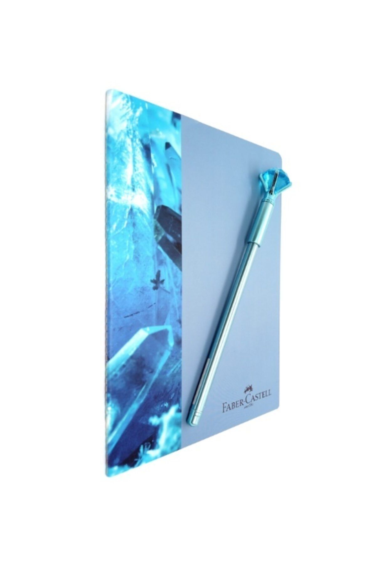 Faber Castell Caiet A5 Necăptușit + Pix Gel Diamond - One Size