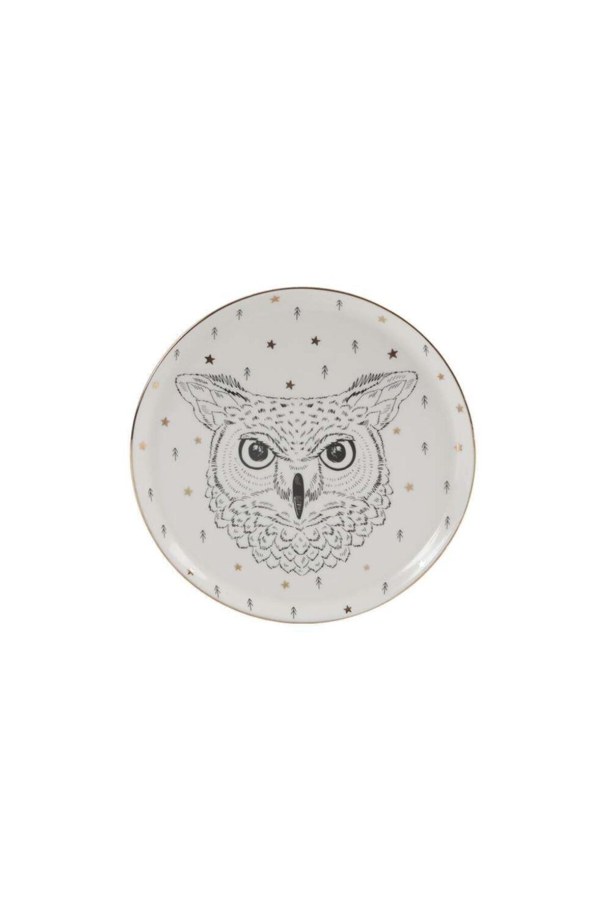 Porland-20cm Forest Owl Flat Plate 2