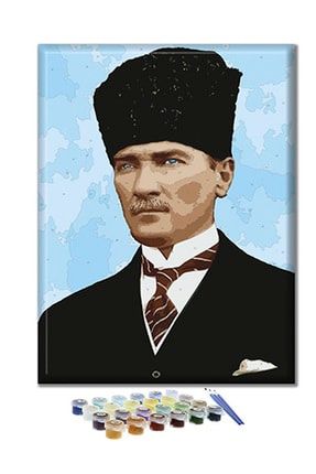 Kalpaklı Atatürk Sayılarla Boyama Seti kalpakli ata