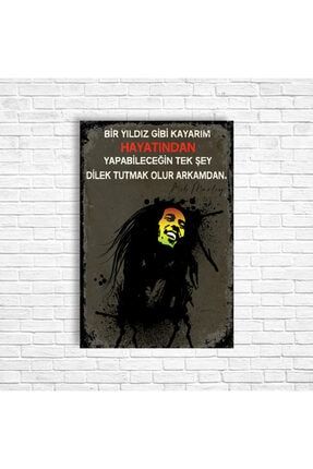 Bob Marley Retro Ahşap Poster BOBMARLEY1