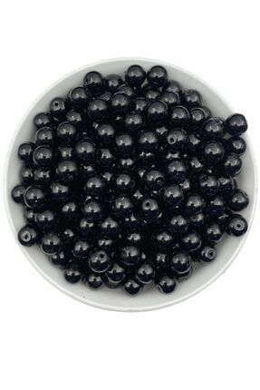 50 Gr 10mm Siyah Cam Inci Boncuk ,takı Yapım Boncuğu(50gr,~40 Adet ) 10MMSIYAHCAMINCI