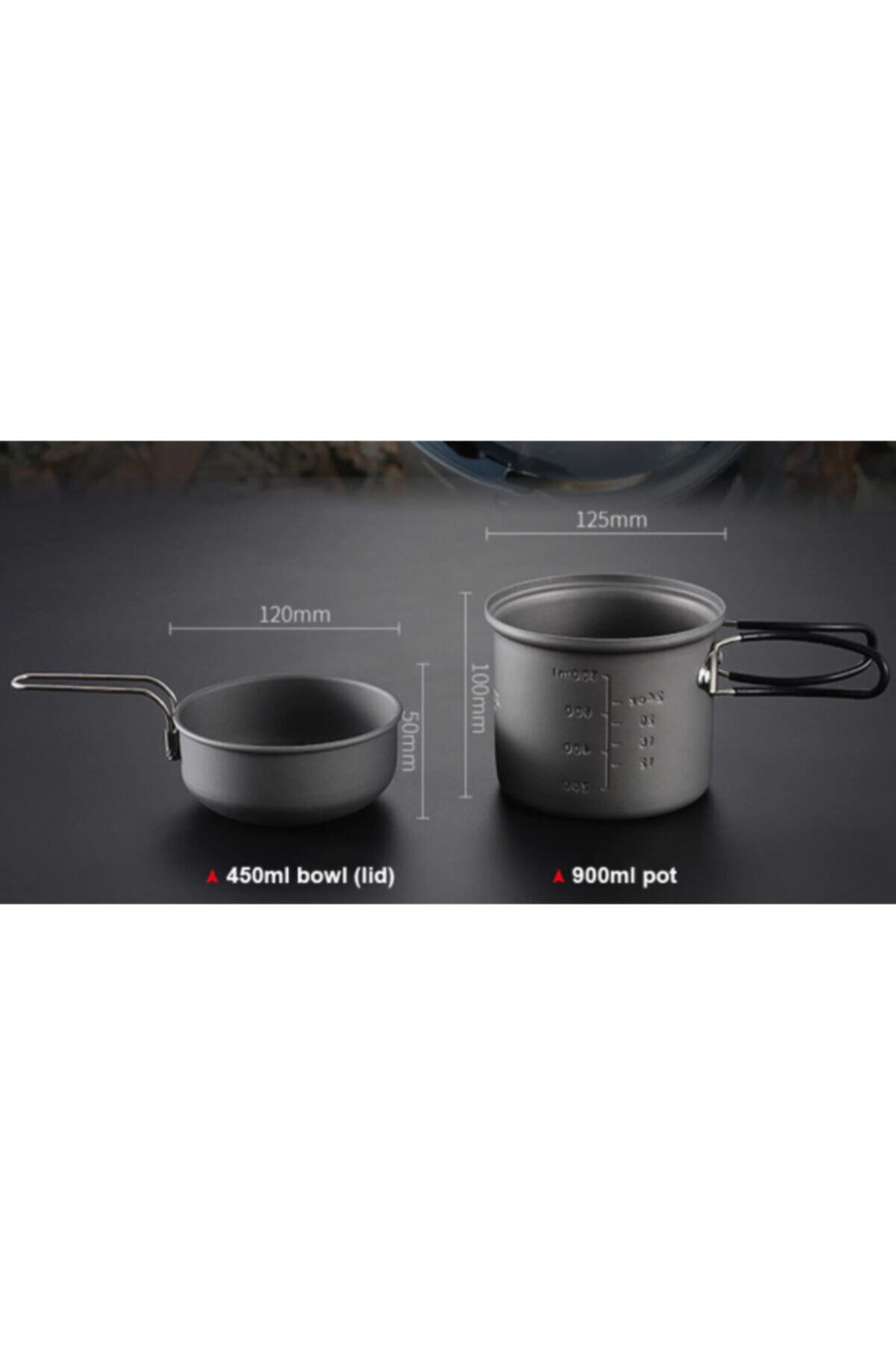 Alocs-Cooking Set with Alcohol Stove for 1 2 Person Set with Bag 4