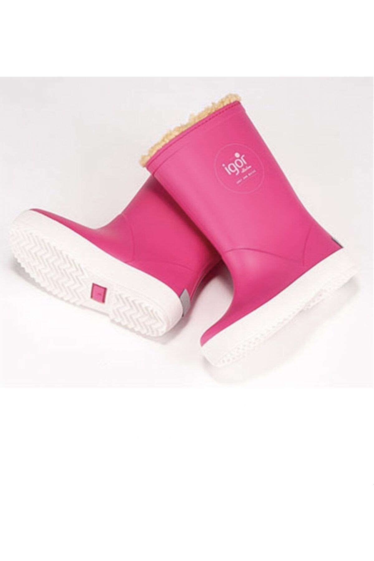 IGOR-Splash Fuchsia Waterproof Rain Boots with Fur Inside 3