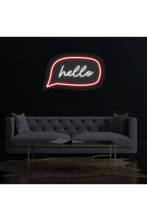 Hello Yazılı Neon Led | Hello Dekoratif Duvar Yazısı Neon Dekor HELLONEONLED