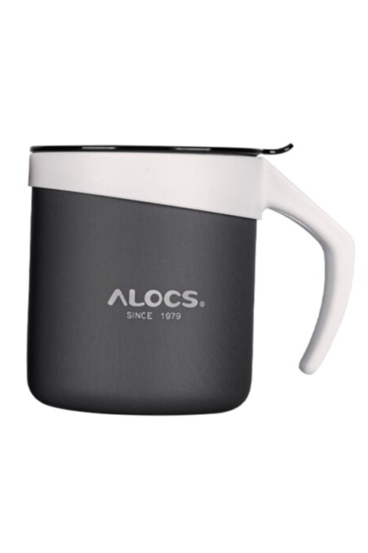 Alocs-Thermal Insulated Thermal and Transparent Lid 400ml Glass Red 7