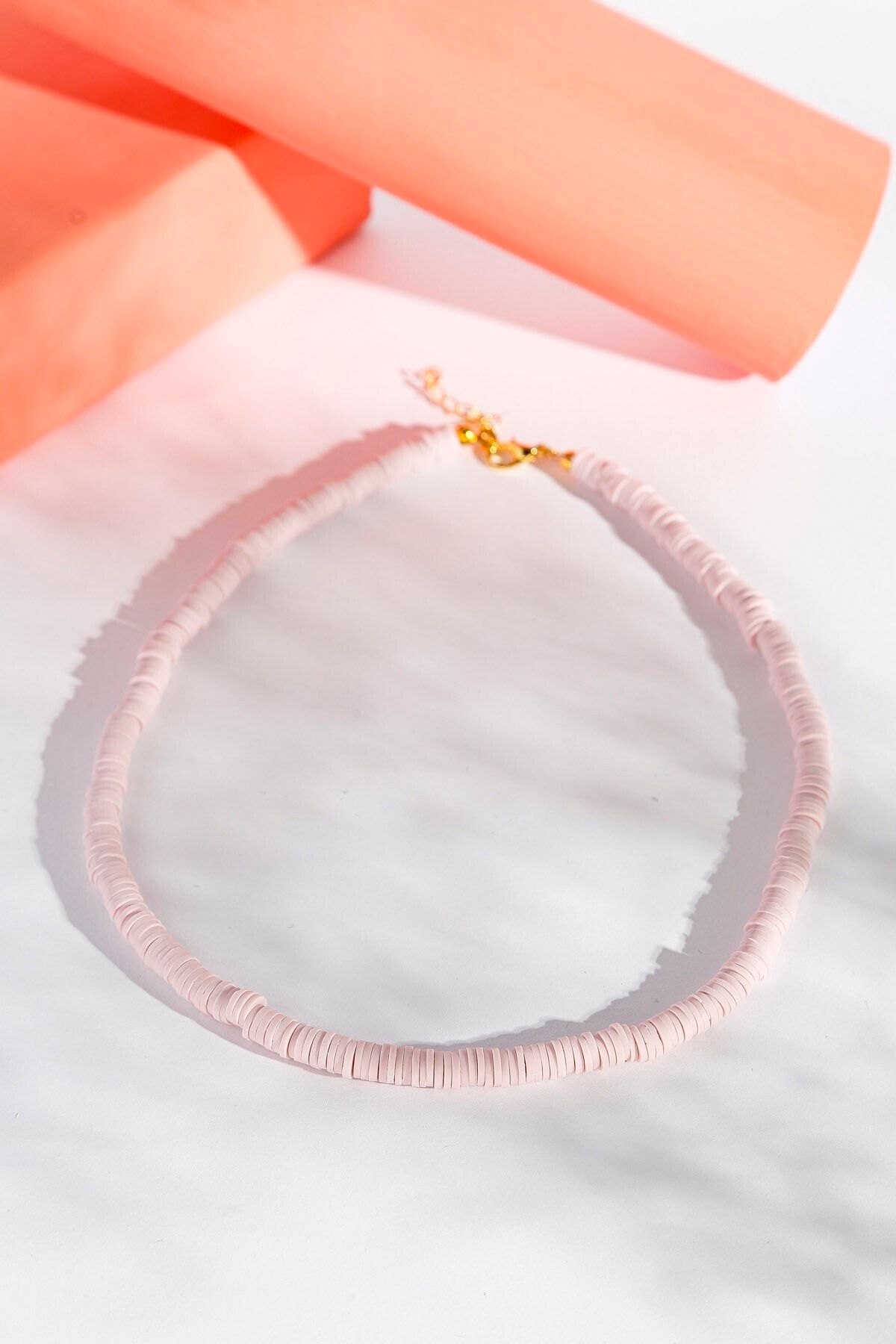 Artikel-Salmon -2 Fimo Bead Necklace, Choker Necklace 1