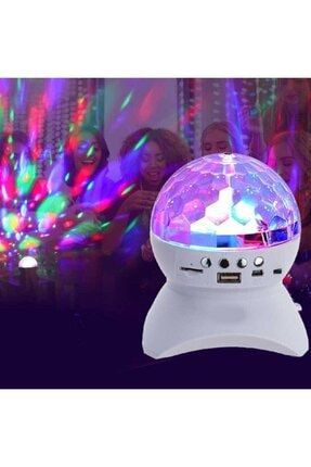 Sese Duyarlı Bluetoothlu Led Küre Disko Topu Renkli Işıklı Lazer Parti Malzemesi DL-0025