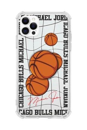 Iphone 12 Pro Max Darbe Emici Basketball Desenli Ve Basket Topu Desenli Popsocket Kombini IP12PMKBN