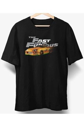 Owersize Tasarım Fast And Furious Baskılı Tişört OMTOST011