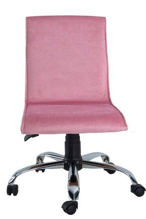 Papel Pembe Kumaş Metal Ayaklı Ofis Çalışma Sandalyesi 2020-CF-5903