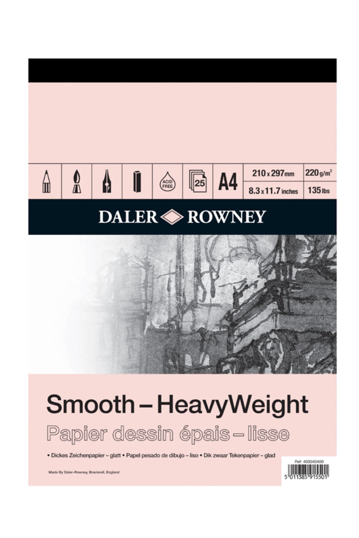 Daler Rowney Smooth Heavyweight 220gr - A4 196873