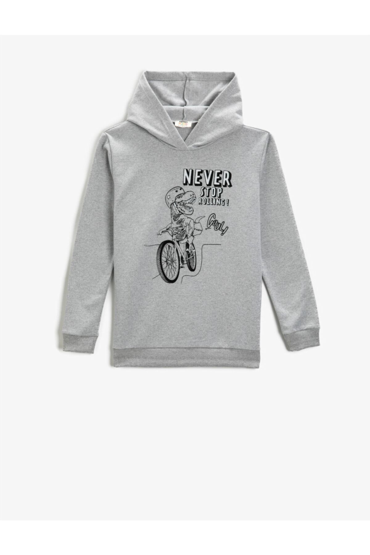 Koton Sweatshirt Grau Relaxed Fit Fast ausverkauft