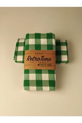 The Company Kareli Piknik Masa Ve Yer Örtüsü Retro Yeşil 160x160