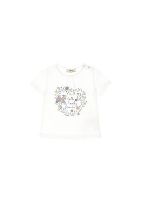 Kız Bebek Baskılı Kısa Kollu T-shirt 2121GB05038