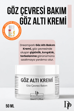 DREAMPARK Göz Altı Morlukları, Kırışıklık, Koyu Halka Ve Şişlik, Kafein Deste...