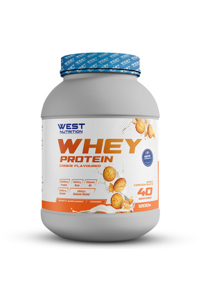 West Nutrition Whey Protein Tozu 1200 gr 40 Servis Kurabiye Aromalı