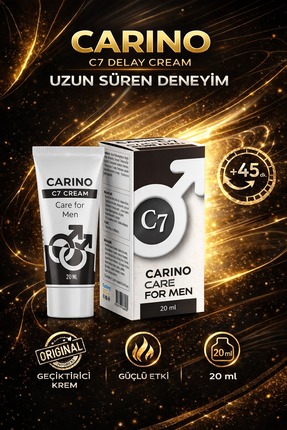 Carino E Bella C7 Care For Man Uzun Deneyim Erkek Kremi 20ml - Etkili Formül ...
