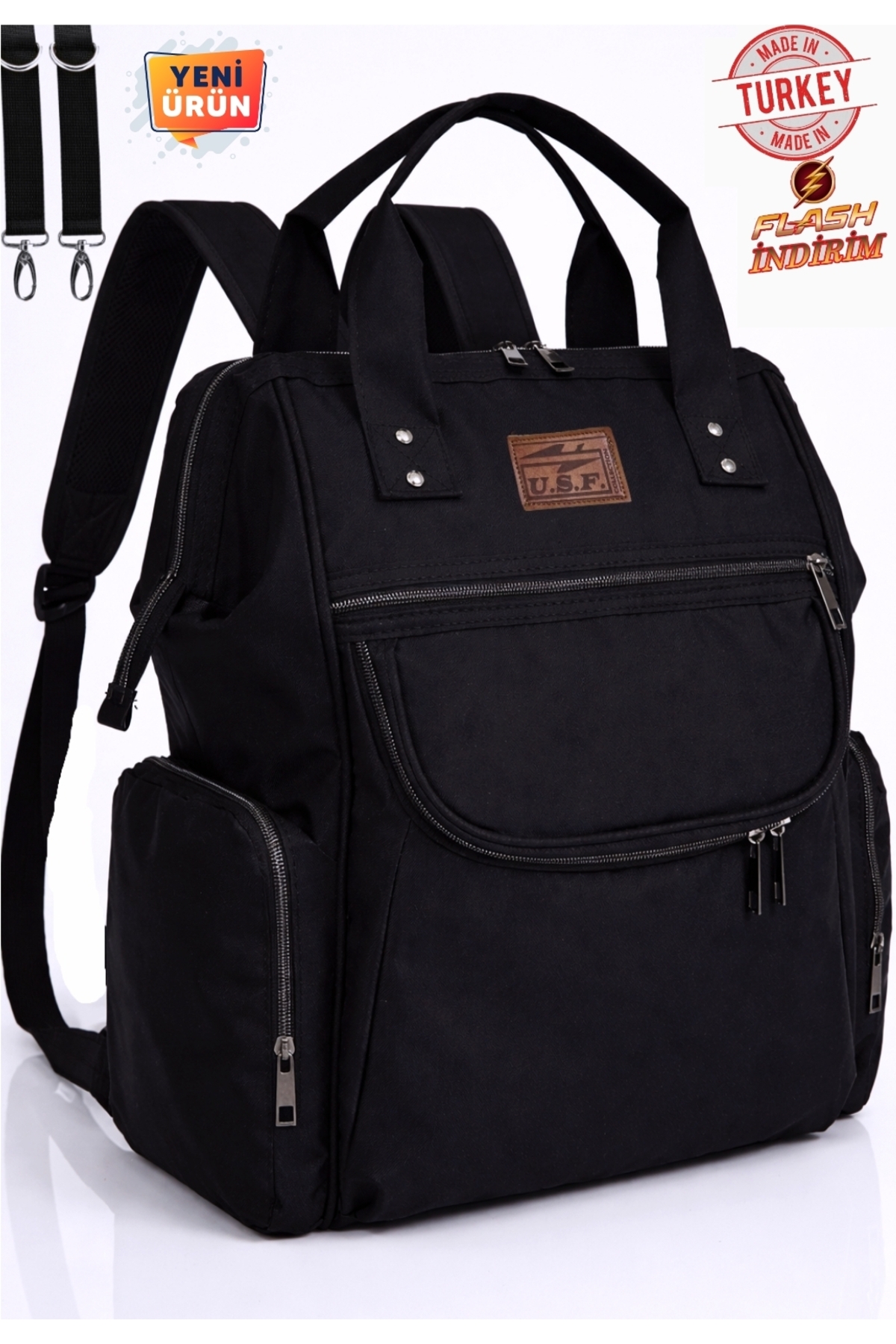 USF Portbebe Ana Kucağı Puset Bebek Taşıma Anne Bebek Bakım Çantası - 2 Li Set fotoğrafı 4 (önizleme)