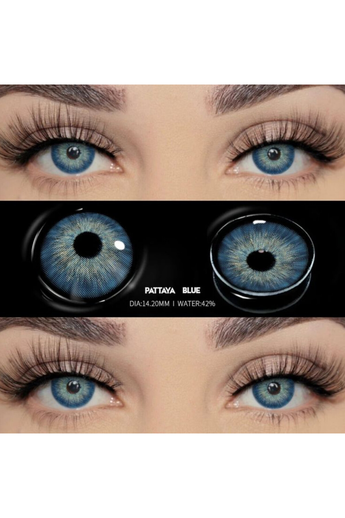 Eyeshop GÖZ LENSİ CYPRUS BLUE MAVİ TONDA (NUMARASIZ) KOZMETİK AMAÇLI Kulanım suresi 1 yıllıktır
