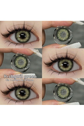 Eyeshop GÖZ LENSİ RICHGIRL GREEN YEŞİL TONDA Kulanım suresi 1 yıllıktır. Ve T...