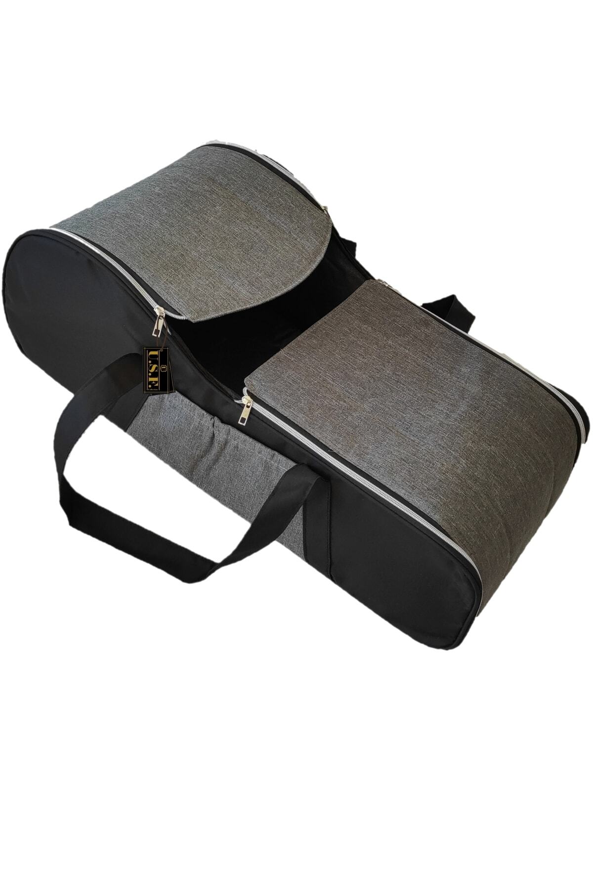 USF Portbebe Ana Kucağı Puset Bebek Taşıma (sıvı Ve Rüzgar Geçirmez) Gri-siyah fotoğrafı 5 (önizleme)