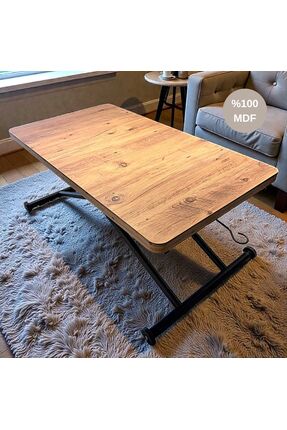 comiet Çok Amaçlı MDF Akıllı Sehpa Paslanmaz Demir Ayaklı Tekerlekli Açılabil...