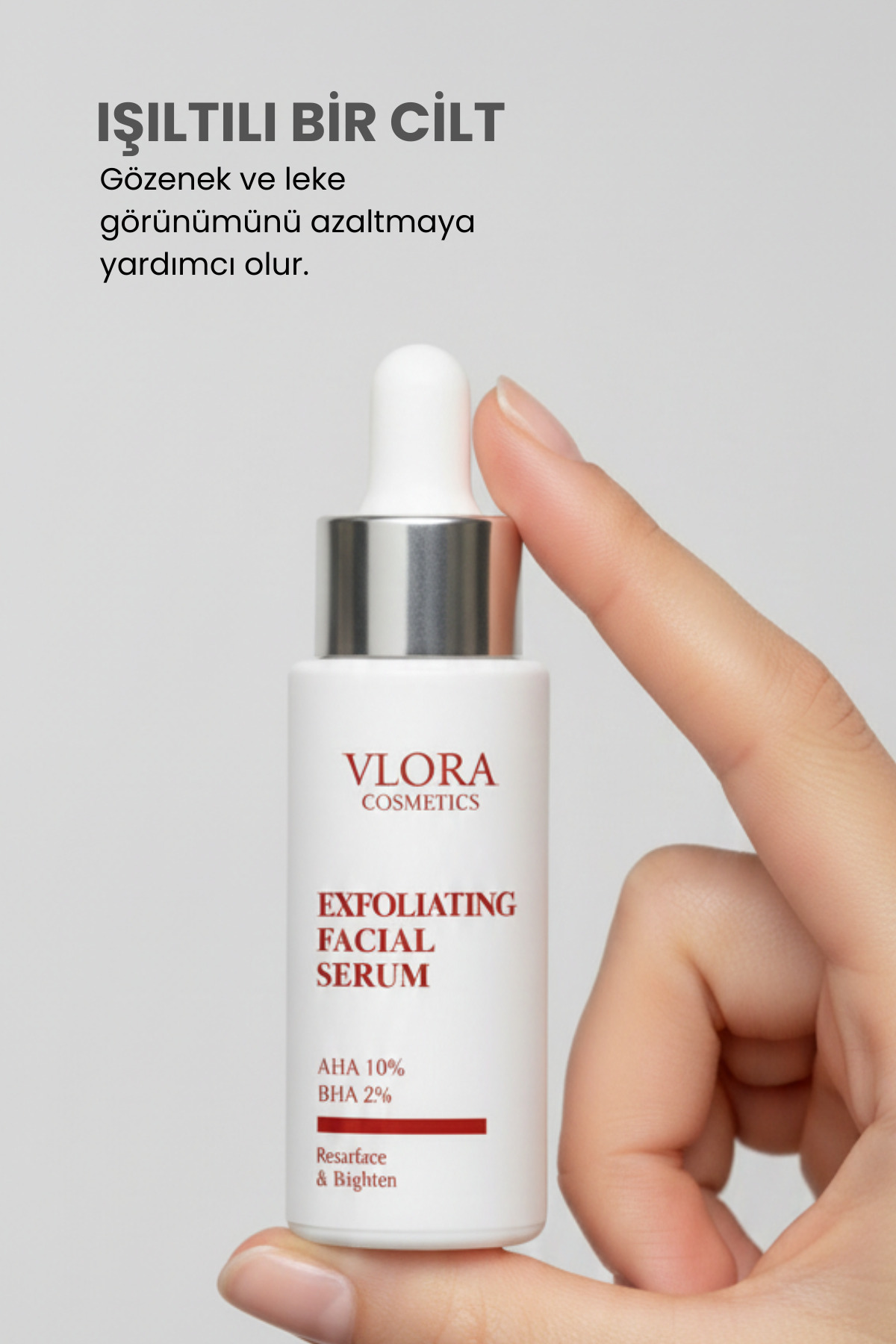 AHA BHA Peeling Serum | %10 AHA %2 BHA | Kırmızı Peeling | Cilt Tonu Eşitleyici & Arındırıcı 30 ml — 20011002 — تصویر 5 از 5