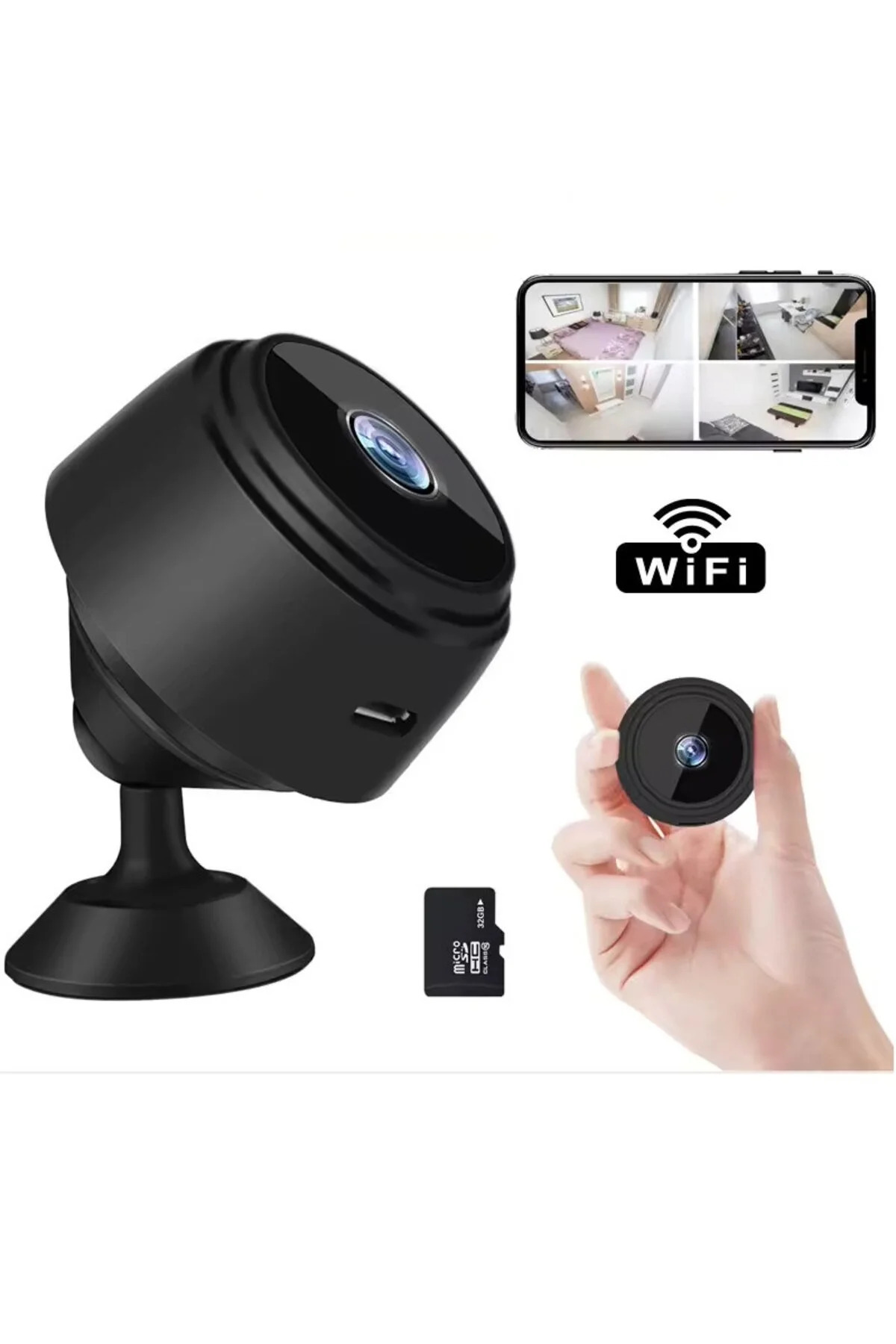 tap10 Full HD Uzaktan İzleme Mini Kamera 4K Mini kamera fotoğrafı 3 (önizleme)