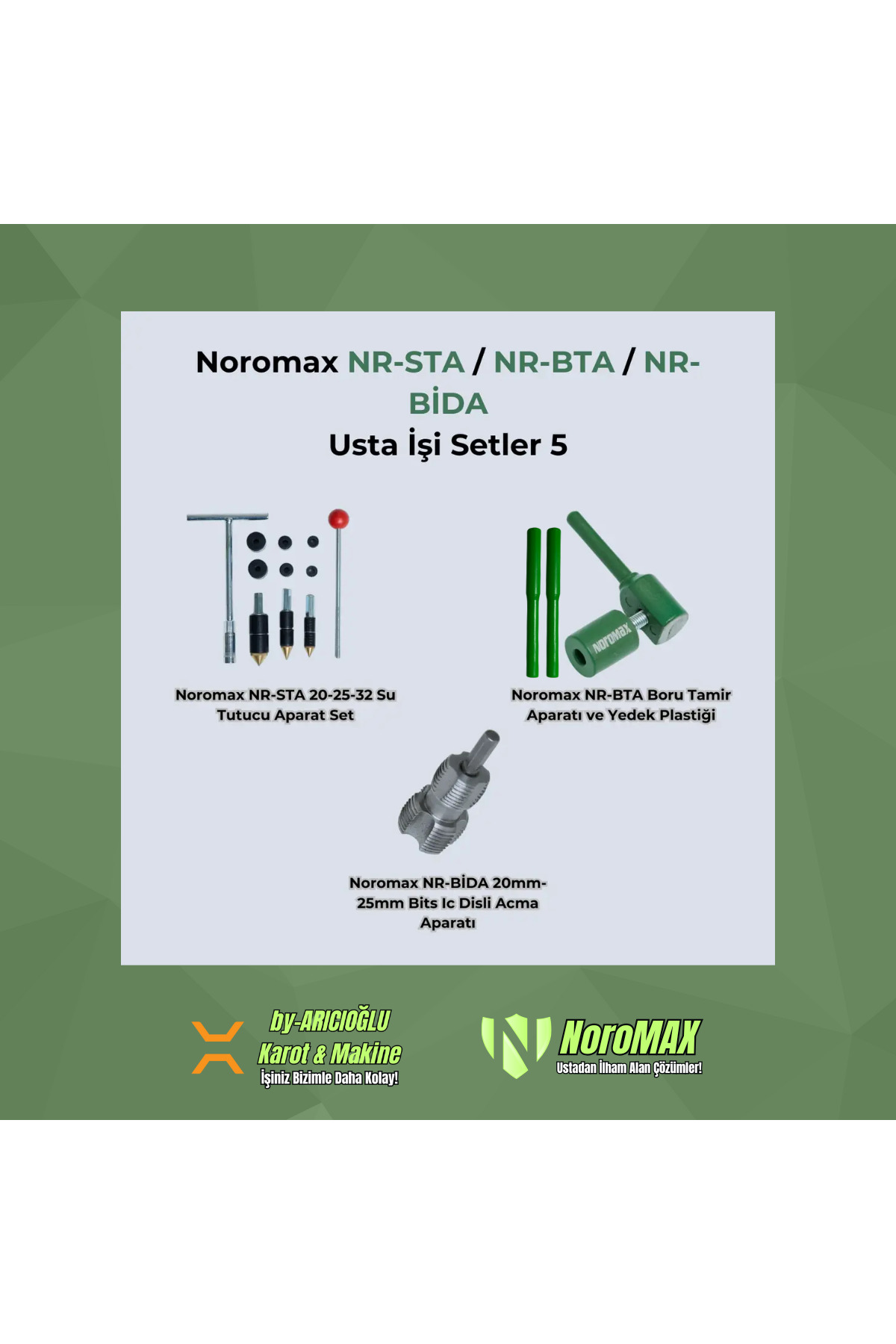Nydia Nurmita出品 Noromax Plastik Boru Diş Açma ve Tamir Seti - Fiyatı, Yorumları