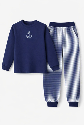 Yumozo Erkek Çocuk Baskını 2 li Uzun Kol Eşofman Takımı