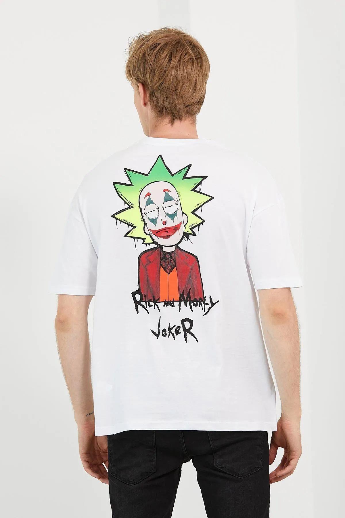 figo  Erkek Baskılı Oversize T-shirt - Görsel 4