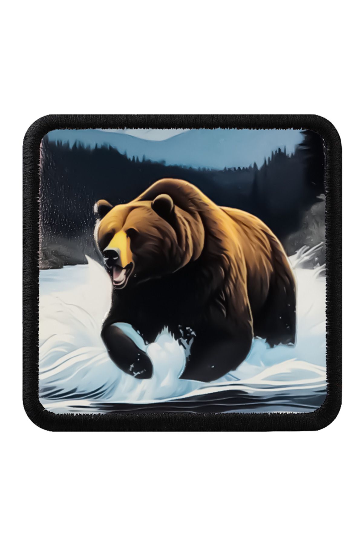 White-Black Bench with V1 Bear Logo (PATCH)