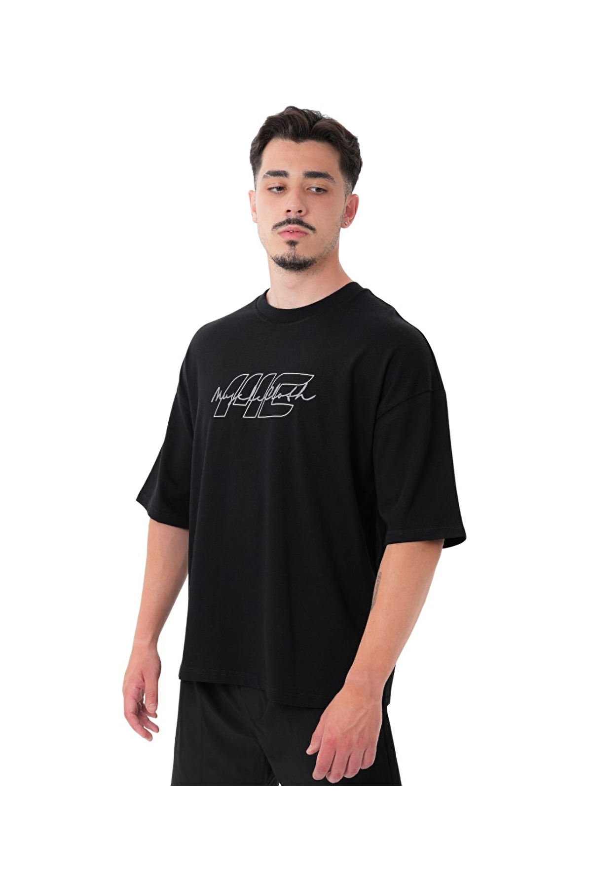 MUSCLECLOTH Icon Heavyweight Oversize T-Shirt Kırık Beyaz - Fiyatı