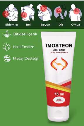 CİTY ZONE İmosteon Ağrı Giderici Vücut Masaj Kremi 75 ml – Günlük Kullanıma U...