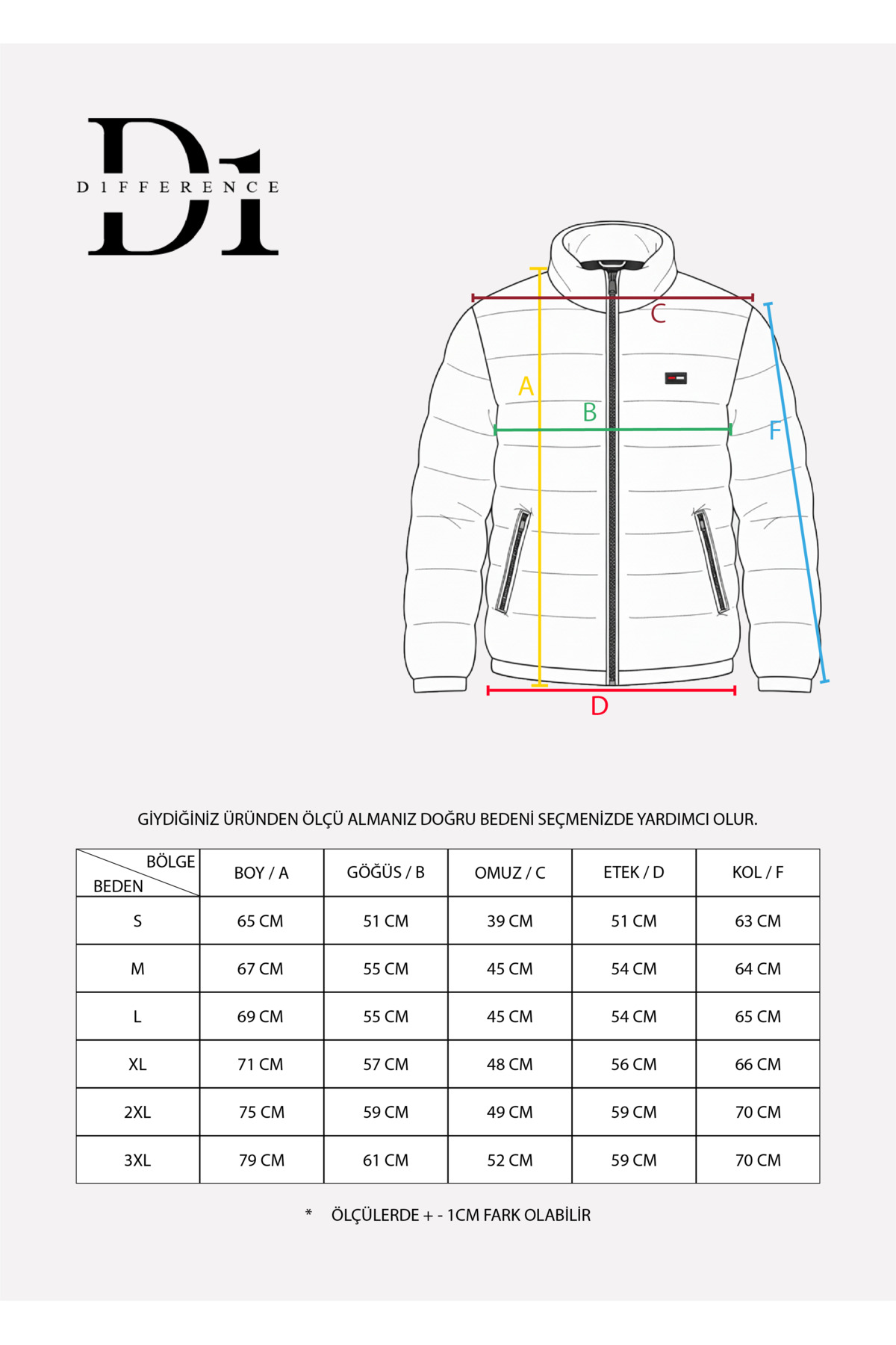 D1fference  Erkek İçi Astarlı Su İtici Rüzgar Geçirmez Hafif Elyaf Dolgulu Dik Yaka Spor Şişme Mont - Görsel 7