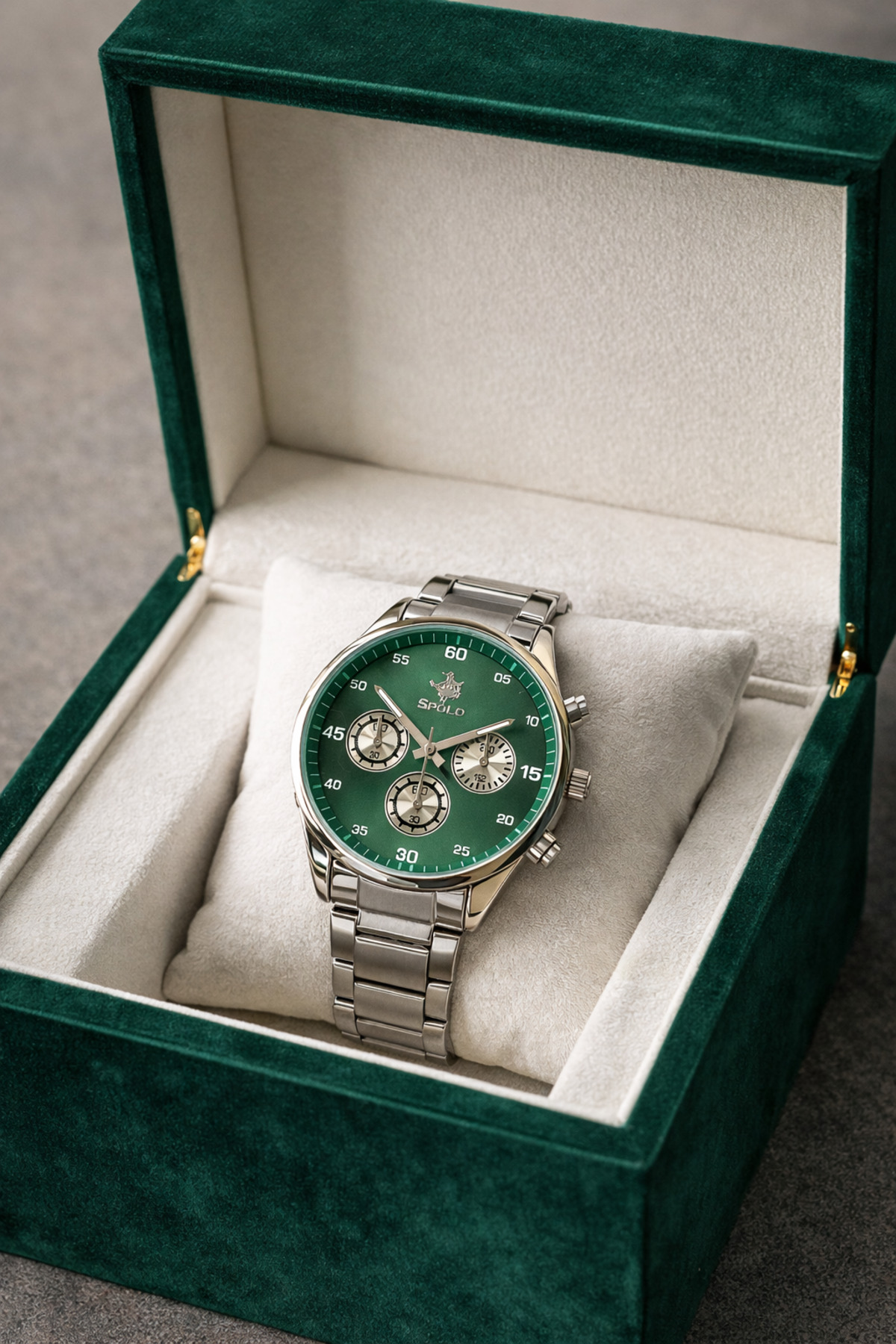 S.POLO  YENİ SPOR MODEL GÜMÜŞ RENK ERKEK KOL SAATİ BİLEKLİK HEDİYELİ BABALAR GÜNÜ SEVGİLİLER GÜNÜ HEDİYESİ - Görsel 4