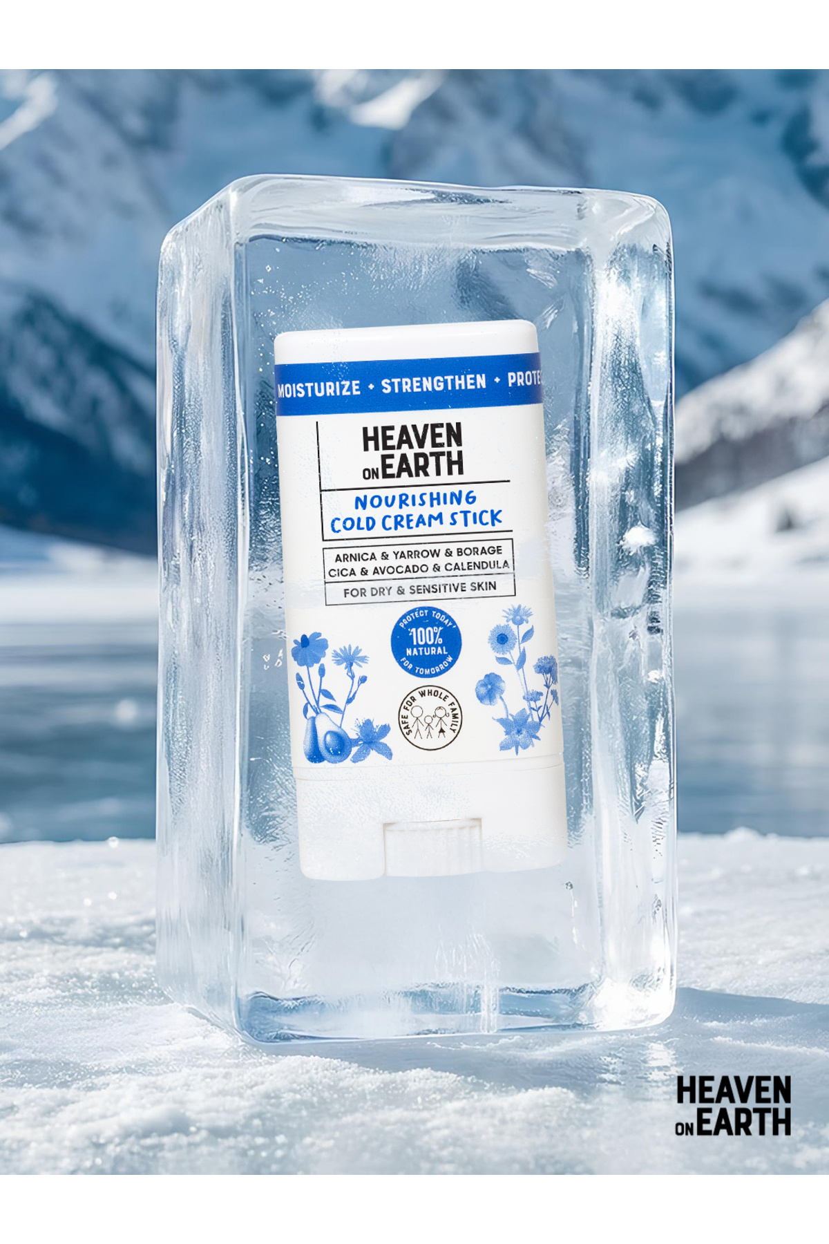 Heaven on Earth Besleyici Cold Cream Stick- Soğuk Hava Yıpratıcı Etki Karşıtı - %100 Doğal ve Organik içerikli 15ml fotoğrafı 6 (önizleme)