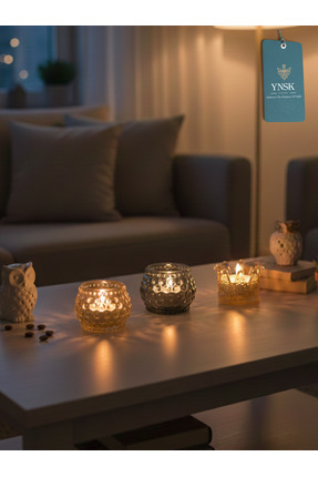 YNSK Luxury | Bubble | Mumluk ve Tealight Mum Tutucu | 1 Adet