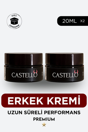 Castello 2’Li Erkek Kremi Uzun Süren Deneyim-For Men Premium Cream 40ml