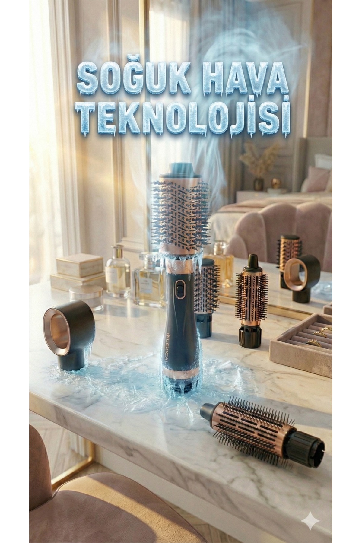 Genel Markalar LAS-5204 4'Ü 1 ARADA SAÇ KURUTMA-ŞEKİLLENDİRME SETİ