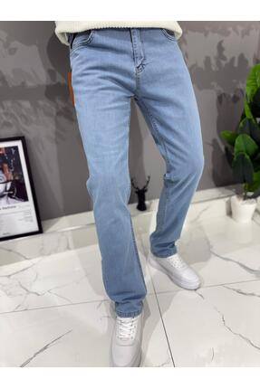 Kine'em Erkek Regular Fit Rahat Kesim Denim Jeans Buz Mavi Kot Pantolon