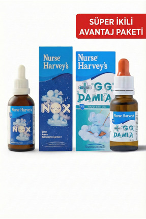 Nurse Harvey's Süper İkili Avantaj Paketi - GG Plus Damla + NOX Uyku Desteği