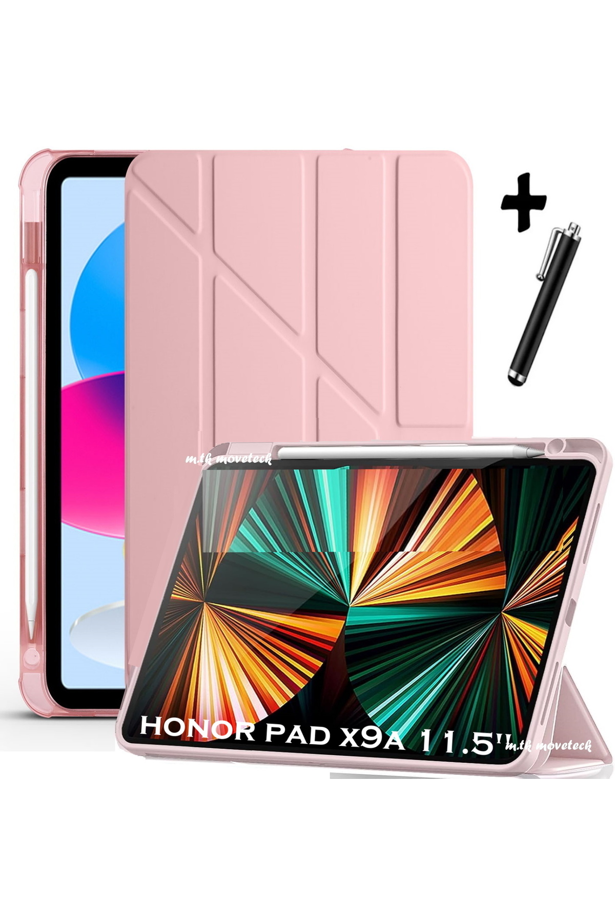Honor Pad X9a 11.5 inch Case Protective Soft Tri Folding Cover with Pencil Compartment Foldable Stand