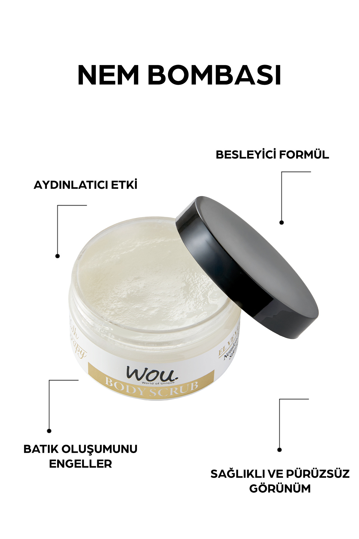 Milk Therapy 400Ml Şampuan/150Ml Saç Bakım Sütü/250Ml Body Scrub/Süt Kokulu Kese — 8683348004156-2 — تصویر 2 از 4